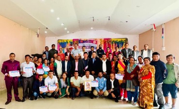 दोश्रो अधिवेशनबाट निर्वाचित कमिटीले लिए सपथ, एमाले माछापुच्छ्रेले पार्टी कार्यालय बनाउने
